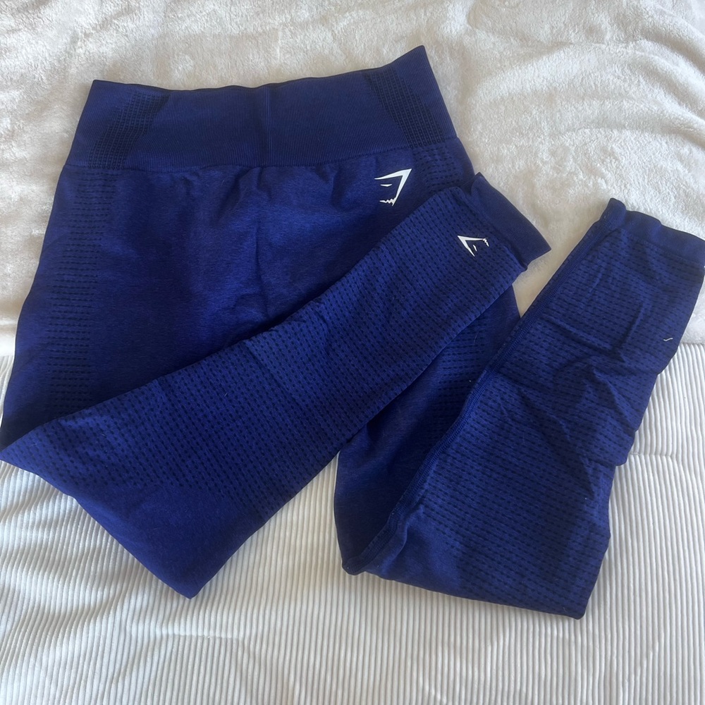 Gymshark Navy Blue Seamless Leggings